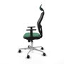 Piqueras y Crespo Chaise de Bureau avec Appui-tête 1D086N1 Vert émeraude