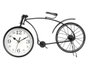 Giftdecor Horloge Forge Bicyclette Noire Métal 20 cm (Set de 4)