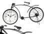 Giftdecor Horloge Forge Bicyclette Noire Métal 20 cm (Set de 4)