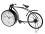 Giftdecor Horloge Forge Bicyclette Noire Métal 20 cm (Set de 4)