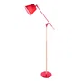 Lampe sur pied "Aaron" rectiligne, design nordique avec douille E27 pour LED - SKD-F005-R