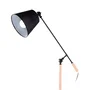 Lampe sur pied "Aaron" rectiligne, design nordique avec douille E27 pour LED - SKD-F005-R