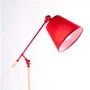 Lampe sur pied "Aaron" rectiligne, design nordique avec douille E27 pour LED - SKD-F005-R