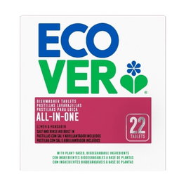 Ecover Pastilles Lavavajisselle All-In-One Citron et Mandarine (22 tablettes)