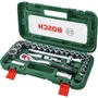 Bosch Set de cliquets 1/2" 26pces Haute Performance 768 Nm 72 dents Mécanisme fritté