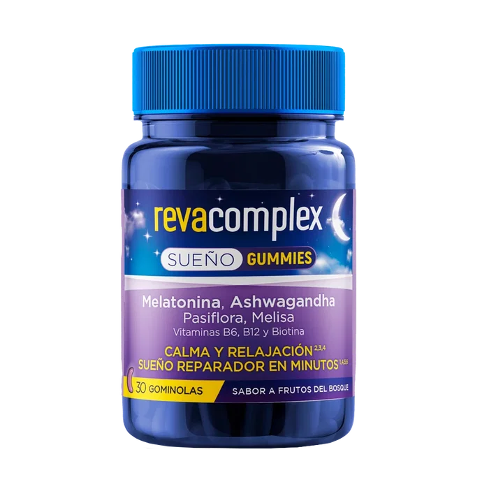 REVA Revacomplex Sueño Gummies 30, Gommes au Complexe de Sommeil REVA Revacomplex Sueño Gummies 30, Gommes au Complexe de Sommeil