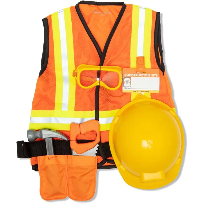Melissa & Doug Déguisement Chantier avec 8 Accessoires