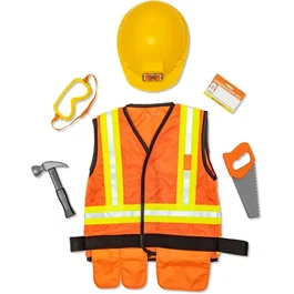 Melissa & Doug Déguisement Chantier - Set complet de 8 accessoires
