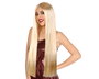 Perruque longue lisse blonde de 80 cm et 160 g - Perruque de princesse pour carnaval, théâtre ou photo