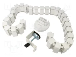 LOGILINK Bac pour câbles flexibles blanc