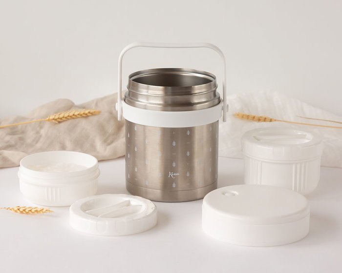 KioKids Thermos Blanc (300ml+400ml)