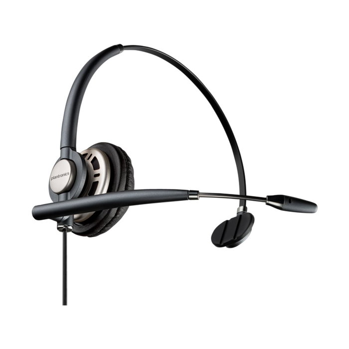 Poly EncorePro HW710 Casque Monoauriculaire Noir / Argent avec Étui Poly EncorePro HW710 Casque Monoauriculaire Noir / Argent avec Étui