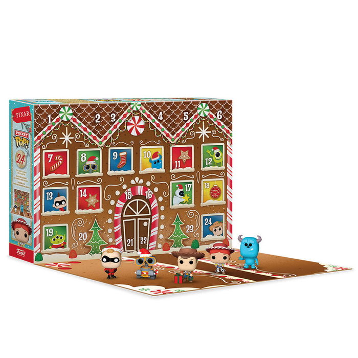 FUNKO Calendrier de l'Avent Disney Pixar avec 24 Funko Pocket Pops