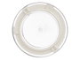 Kinvara Organisateur de Réfrigérateur avec Couvercle, Blanc/Transparent, 26x11x16 cm, Plastique PET et PP (Set de 12)