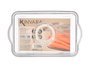 Kinvara Organisateur de Réfrigérateur avec Couvercle, Blanc/Transparent, 26x11x16 cm, Plastique PET et PP (Set de 12)