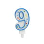 Party Time Bougie Anniversaire Chiffre 9