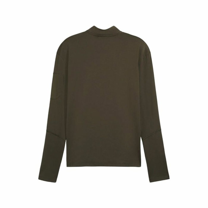 Sweat sans capuche homme Puma Flex 1/4 Zip Vert foncé Atomized