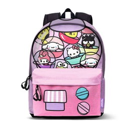 Karactermania Mochila HS FAN 2.2 Hello Kitty Gashapon, Sac à dos urbain rose en Ripstop, avec compartiment électronique et sangle pour trolley, 31 x 18 x 44 cm