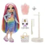 Rainbow High Poupée Mannequin Amaya Raine 28 cm avec Kit de Slime et Animal de Compagnie Licorne Pailletée