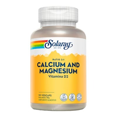 SOLARAY Calcium + Magnésium 90 capsules végétales