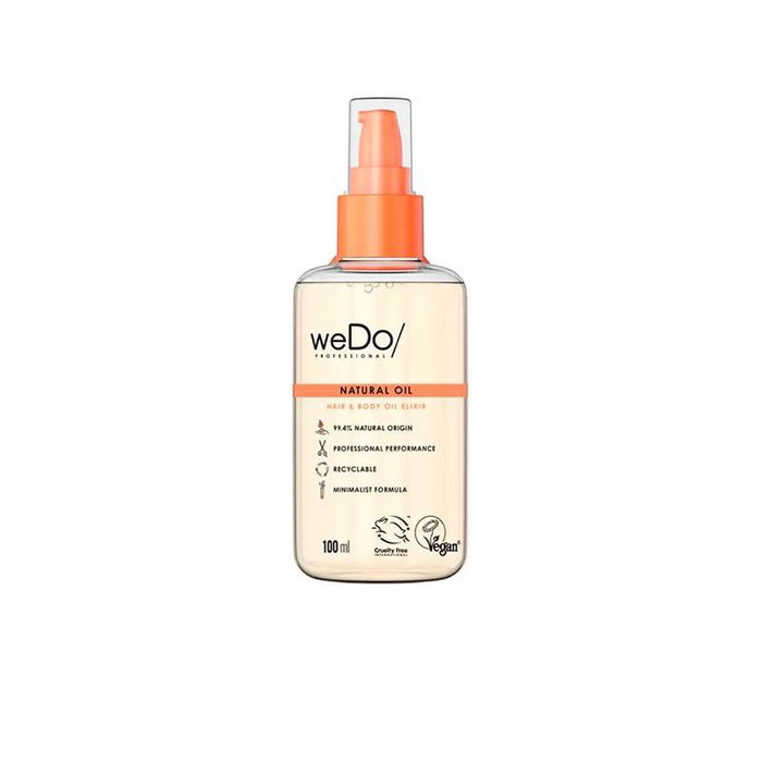 Wedo - Huile Élixir pour les Cheveux et le Corps Natural Oil 100 mL - Soin nourrissant antiencrespement, formule vegan sans silicones Wedo - Huile Élixir pour les Cheveux et le Corps Natural Oil 100 mL - Soin nourrissant antiencrespement, formule vegan sans silicones