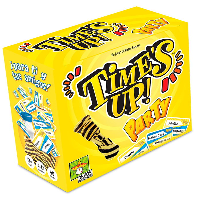 Asmodee - Jeu de société Times Up Party - Version espagnole - Jeu d'ambiance et de devinettes pour soirées - RPTUPA01