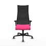 Piqueras y Crespo Chaise de Bureau Albacete Rose et Noir