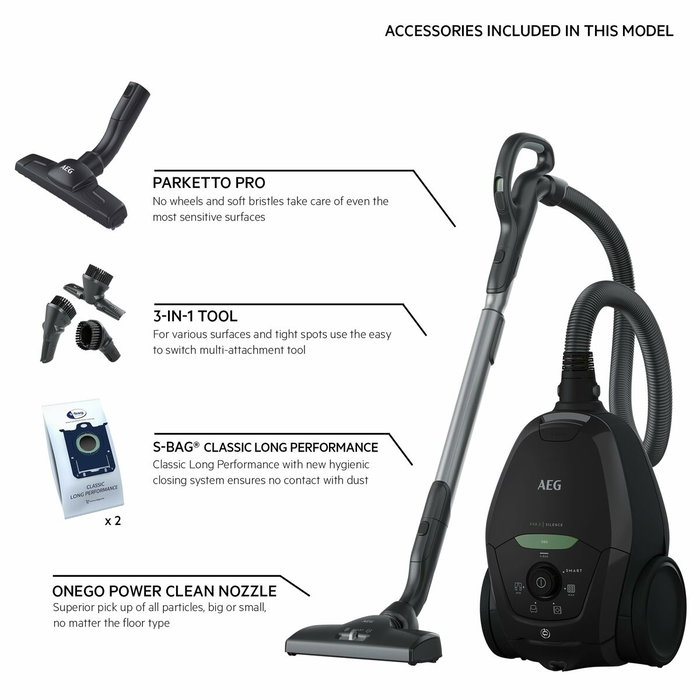 Aspirateur AEG VX82-1-ÖKO Noir 600 W Aspirateur AEG VX82-1-ÖKO Noir 600 W