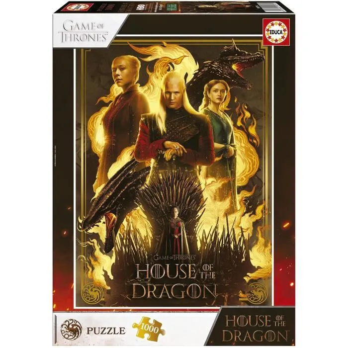 Educa Puzzle House of the Dragon 1000 pièces Educa Puzzle House of the Dragon 1000 pièces