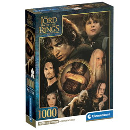 CLEMENTONI Puzzle Le Seigneur des Anneaux 1000 Pièces - 70 x 50 cm