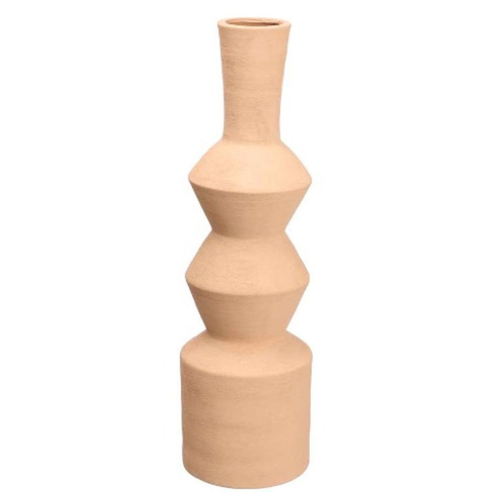 GIFTDECOR Jarrón Geométrico Tierra Marron 60cm GIFTDECOR Jarrón Geométrico Tierra Marron 60cm