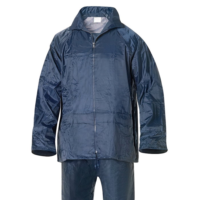 WOLFPACK LINEA PROFESIONAL Tenue imperméable bleue en nylon Taille 6-M