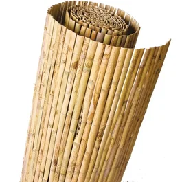 Nature Canisse en roseaux fendus naturels, brise-vue 1,5 x 5 m