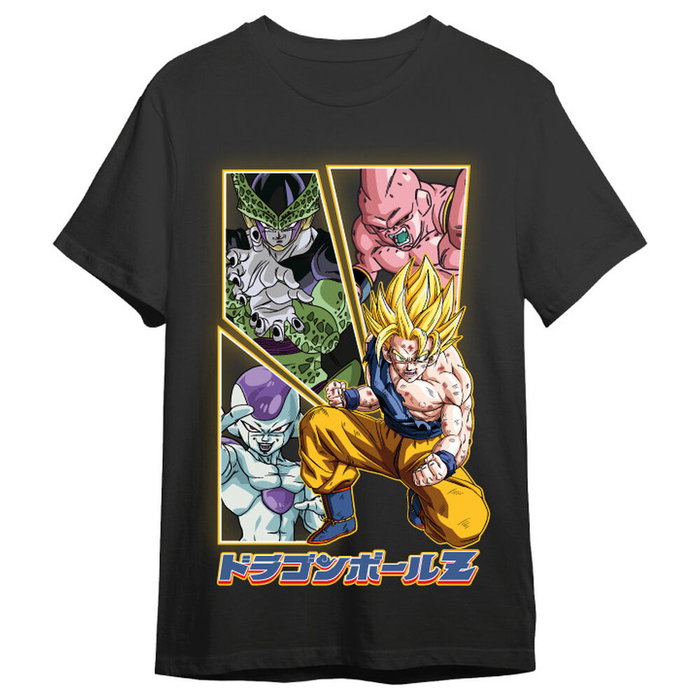TOEI ANIMATION T-shirt Dragon Ball Z Goku et Villains adulte en coton 165 g - Taille 2XL TOEI ANIMATION T-shirt Dragon Ball Z Goku et Villains adulte en coton 165 g - Taille 2XL