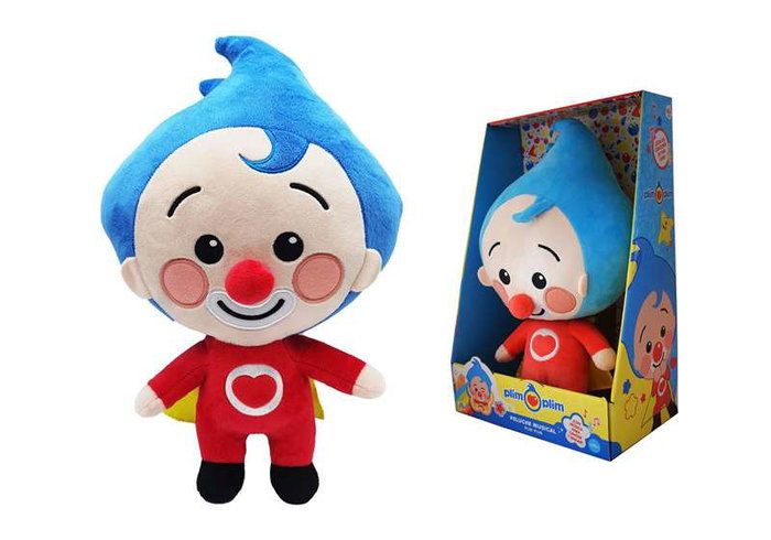 Bandai Peluche Musicale avec Lumière et Son - Payaso Plim Plim 30 cm
