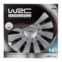 WRC - Enjoliveurs 14 pouces SEPANG Gris métallisé - Lot de 4 - Fixation par clips - Look sportif - ABS laqué haute finition