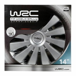 WRC Lot de 4 enjoliveurs SEPANG 14 pouces Gris métallisé
