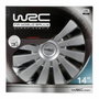 WRC Lot de 4 enjoliveurs SEPANG 14 pouces Gris métallisé