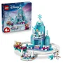LEGO Disney La Reine des Neiges 43281, Château de Glace et Piste Enneigée d'Elsa avec Traîneaux et Personnages