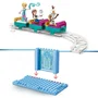 LEGO Disney La Reine des Neiges 43281, Château de Glace et Piste Enneigée d'Elsa avec Traîneaux et Personnages