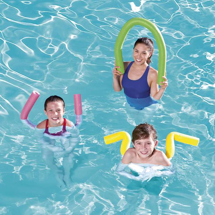 Bestway 32108 Flotteur Churro Flexible pour Piscine et Plage, Multicolore 122x6,5 cm Enfants +6 Ans