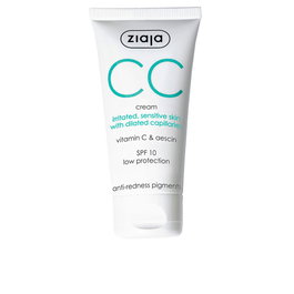 Ziaja CC Crème Correctrice peaux irritées et sensibles 50 ml avec protection UVA/UVB et actifs hydratants