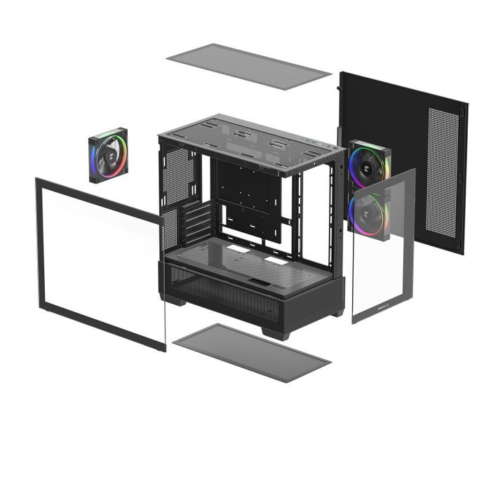 DeepCool CG380 3F Boîtier Gaming Midi Tower Noir