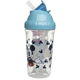 Thermobaby Tasse à Paille Disney Baby Mickey Mouse 295 ml Anti-fuites avec Clip pour Enfant à Partir de 10 Mois