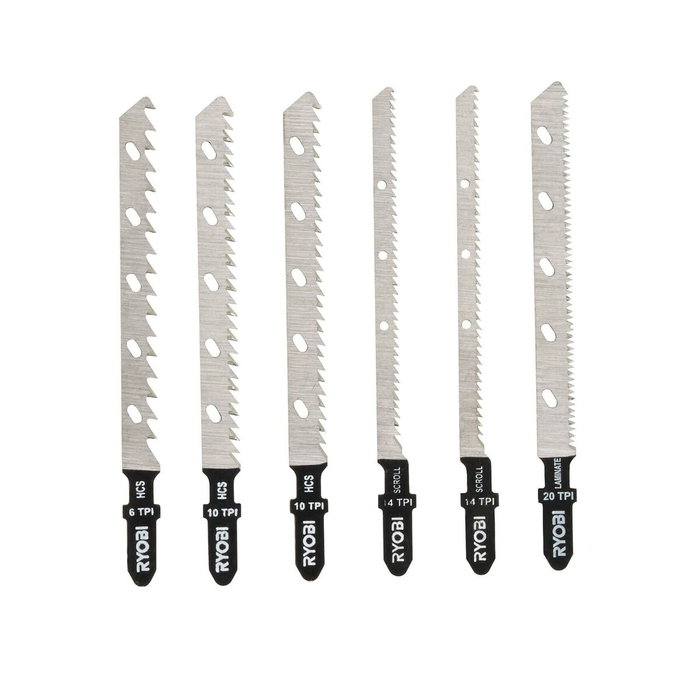 Ryobi Jeu de 6 lames spéciales pour scie sauteuse One+ RAK6JSBW