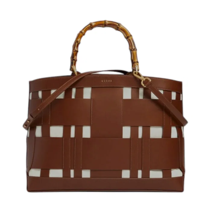 Guess Aida Sac en textile Marron foncé Guess Aida Sac en textile Marron foncé