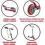 Molto Trottinette Pliable Rouge 72-77 cm