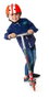 Molto Patinete - Trottinette 2 roues pliable, rouge, hauteur réglable 72-77 cm, charge max 50 kg