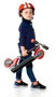 Molto Patinete - Trottinette 2 roues pliable, rouge, hauteur réglable 72-77 cm, charge max 50 kg