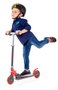 Molto Patinete - Trottinette 2 roues pliable, rouge, hauteur réglable 72-77 cm, charge max 50 kg